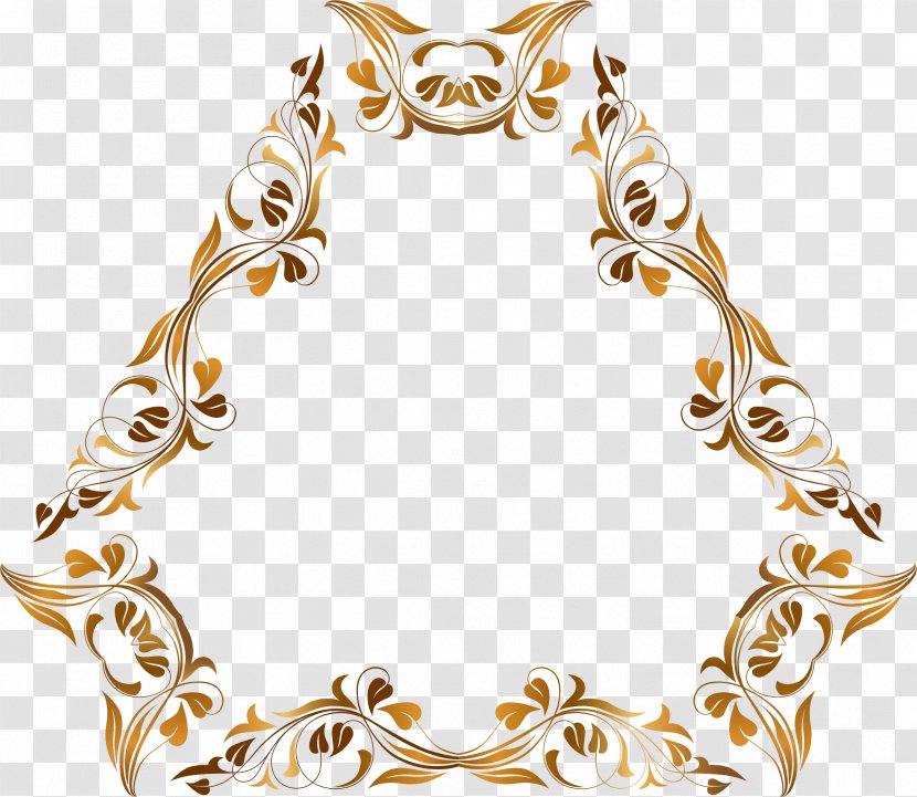 Drawing Clip Art - Body Jewelry - Floral Frame Transparent PNG