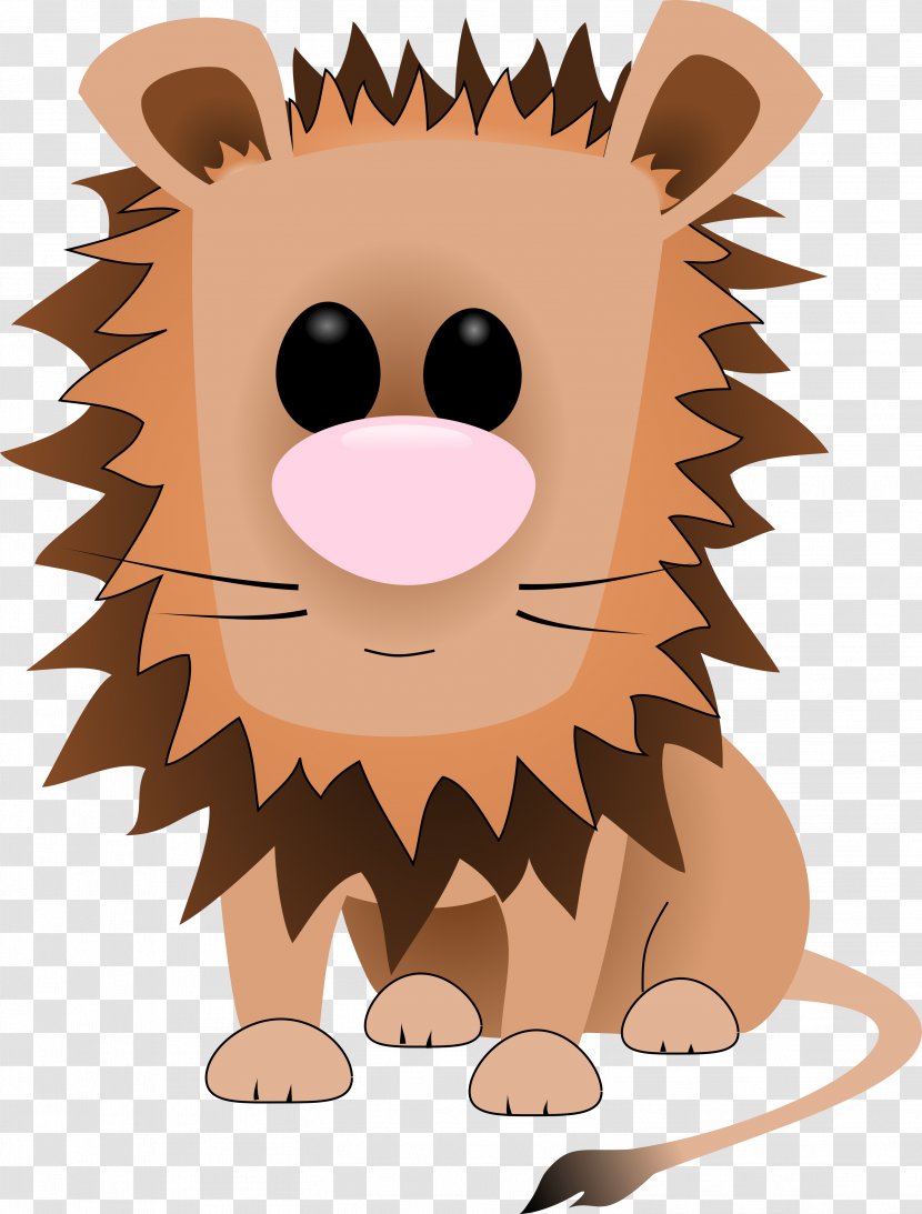Lion Clip Art Illustration Cat Pet - Carnivoran - Inkscape Transparent PNG