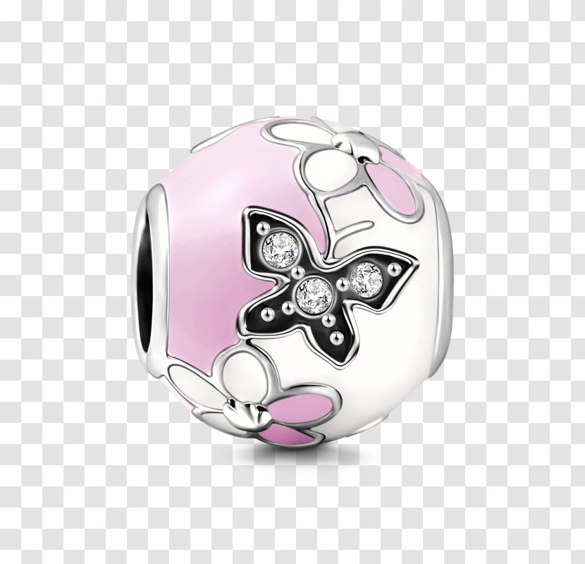 Earring Charm Bracelet Silver Charms & Pendants - Bead - Fluttering Butterflies Transparent PNG