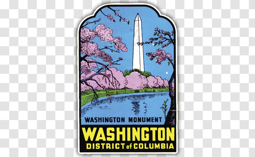 Washington Monument National Cherry Blossom Festival - Flower - Sticker TRAVEL Transparent PNG