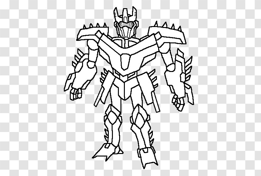 Drawing Line Art Ironhide Rodimus Unicron - Black And White - Outer Space Transparent PNG