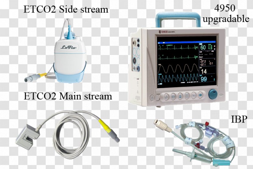 Medical Equipment Capnography Monitoring Computer Monitors Pulse Oximetry - Information - Electronics Accessory Transparent PNG