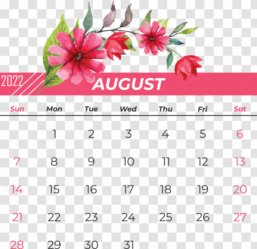 Calendar Flower Font Petal Meter Transparent PNG