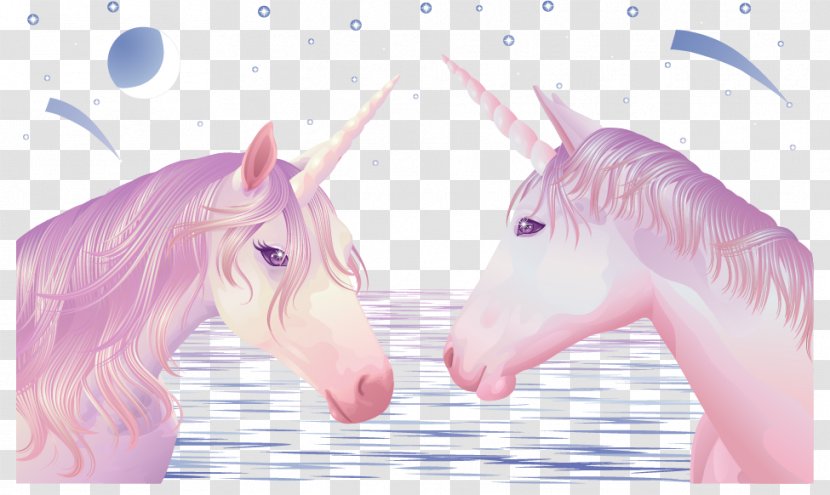 Unicorn Illustration - Horse - Vector Painted Transparent PNG