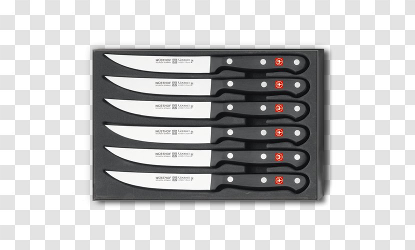 Steak Knife Wüsthof Kitchen Knives Cutlery - Serrated Blade Transparent PNG