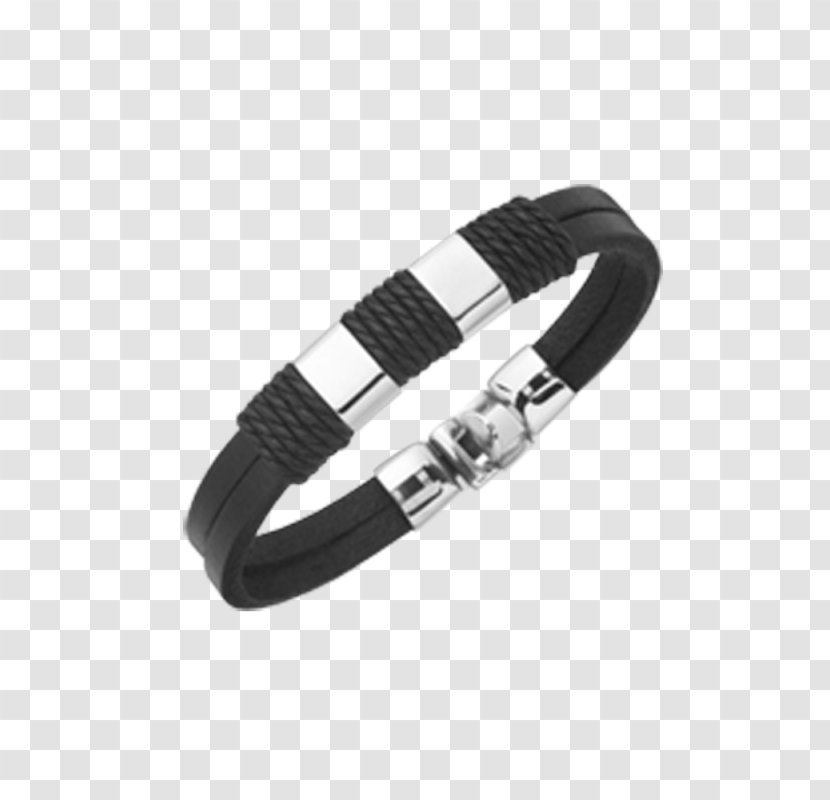Bracelet Jewellery Leather Stainless Steel Strap - Male Transparent PNG