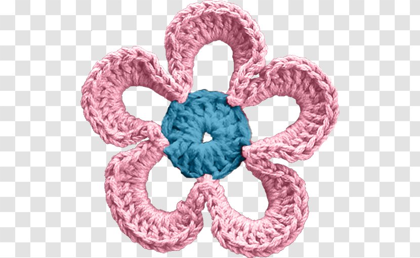 Crochet Pink M Petal Pattern - Rtv - Fresh Flower Transparent PNG