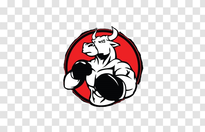 Bulls Fight Academy Kickboxing Clip Art - Sports Equipment - BULL FIGHTING Transparent PNG