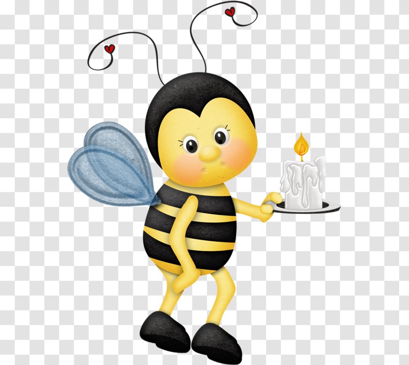 Honey Bee Clip Art - Beak - Candle Cartoon Transparent PNG