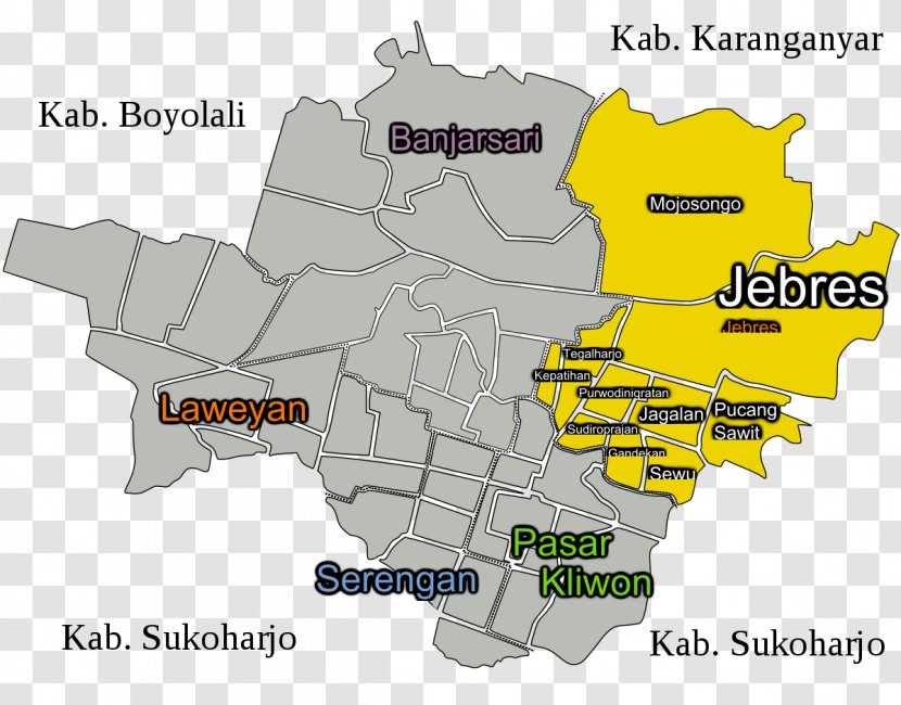 Panularan Pasar Kliwon District, Surakarta Laweyan Purwosari Banjarsari - Encyclopedia - Indonesia Transparent PNG