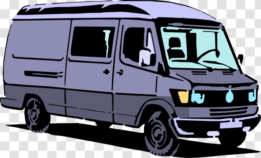 Van Clip Art Vector Graphics Illustration Image - Land Vehicle - Car Transparent PNG