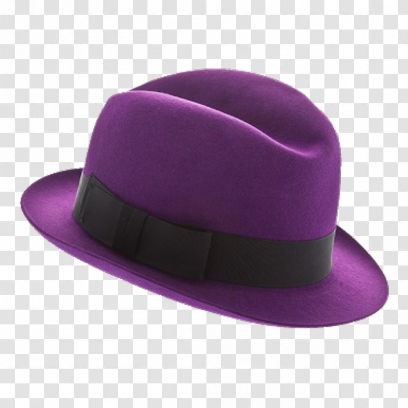 Hat Headgear Violet Fedora Lilac - Purple - Hats Transparent PNG