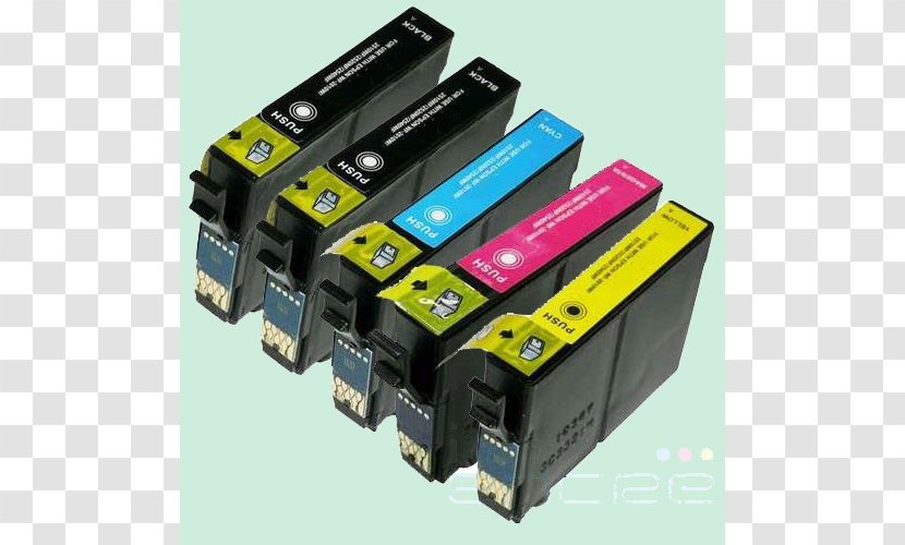 Ink Cartridge Epson Printer Hewlett-Packard - Electronic Component Transparent PNG