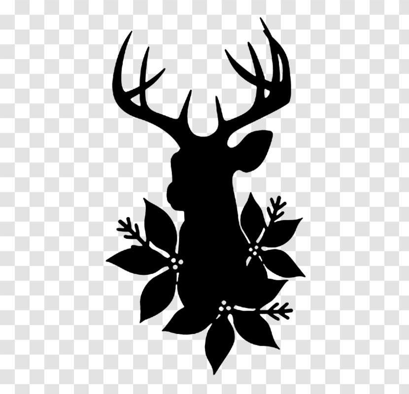 Reindeer Silhouette Clip Art - Deer Transparent PNG