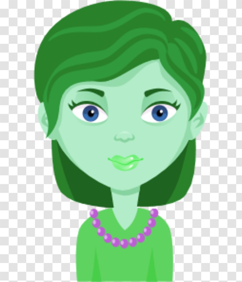 Cartoon Female Drawing Clip Art - Frame - Green Thumb Transparent PNG
