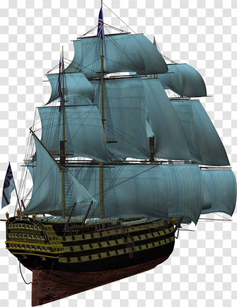 Sailing Ship Brig - Frigate Transparent PNG