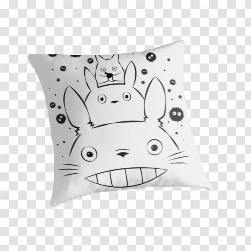 Throw Pillows Textile Cushion White - Pillow - Totoro Transparent PNG