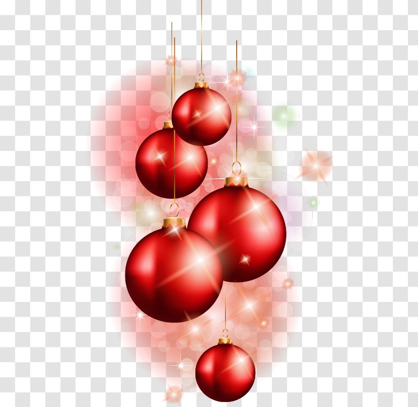 Santa Claus Christmas Ornament Illustration - Red - Painted Ball Bubble Dream Transparent PNG
