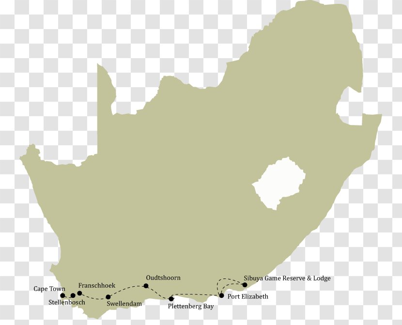 South Africa Vector Map Royalty-free - Ecoregion Transparent PNG