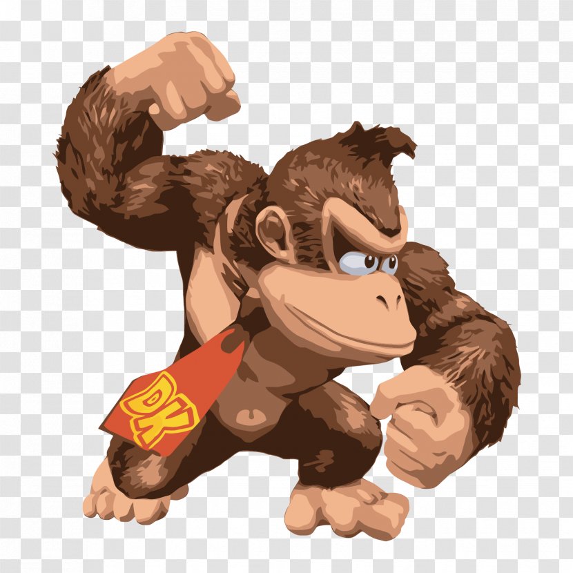 Donkey Kong Country 2: Diddys Quest Super Smash Bros. Brawl 3 - Tree - Vector Angry Gorilla Transparent PNG