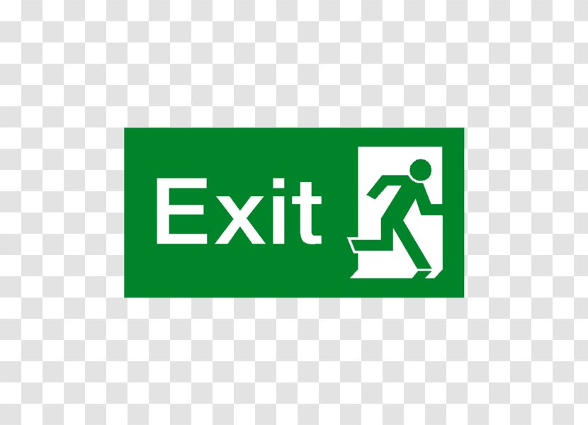 Exit Sign Emergency Building Signage Safety - Fire Protection Transparent PNG
