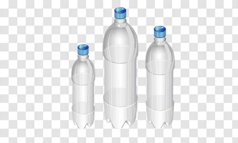 Plastic Bottle Water Bottles Clip Art - Vector Of Mineral Transparent PNG