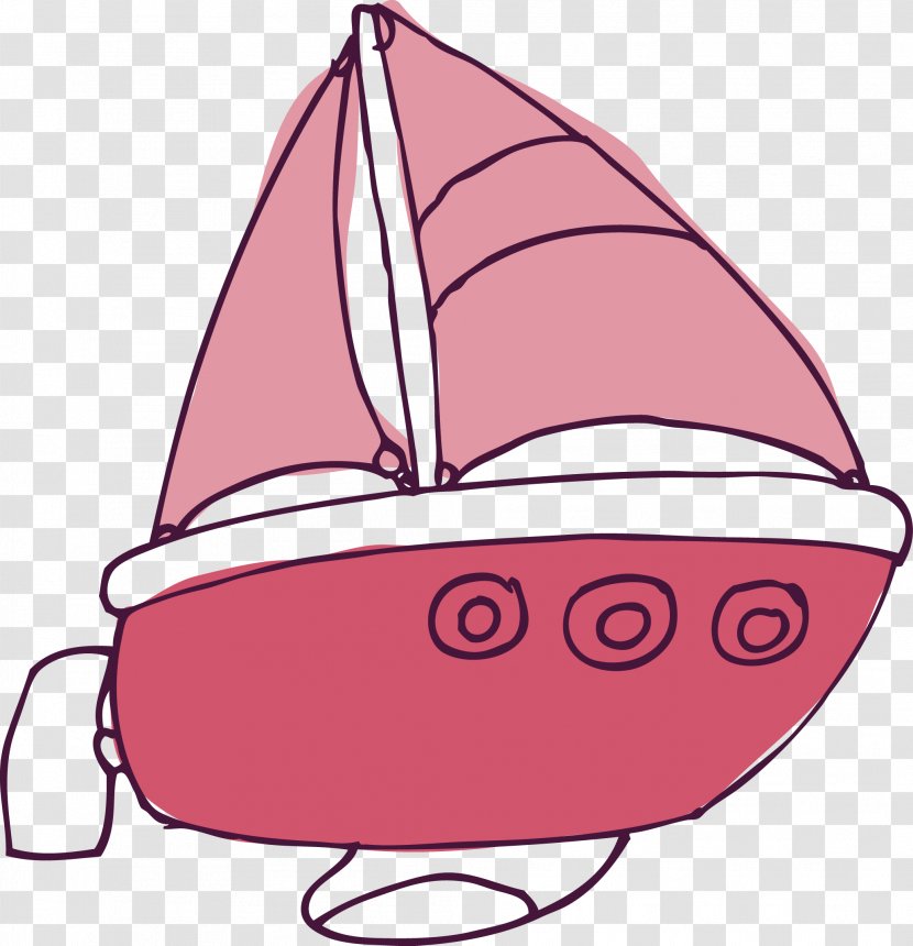 Coloring Book Toys - Sailing Vector Transparent PNG