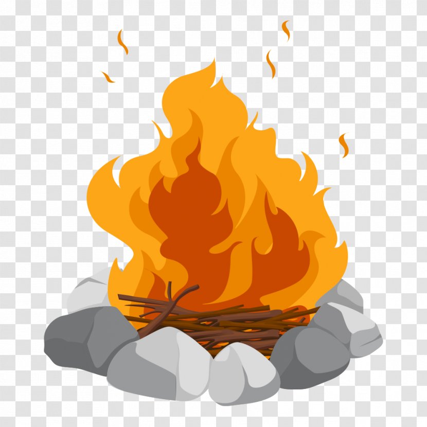 Campfire Cartoon Bonfire Clip Art - Tree - Flame Rubble Transparent PNG