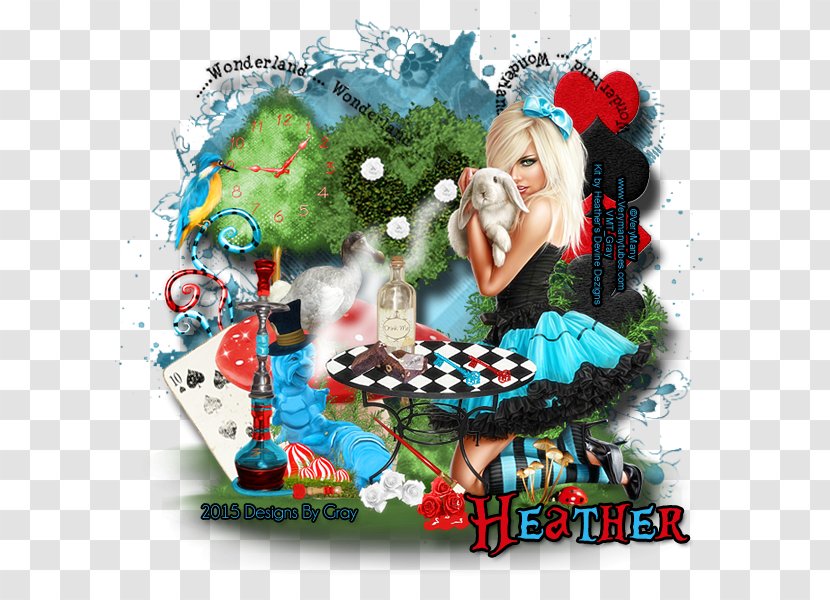 Christmas Ornament Graphics Photomontage Illustration Day - Twisted Alice In Wonderland Rabbit Hole Transparent PNG