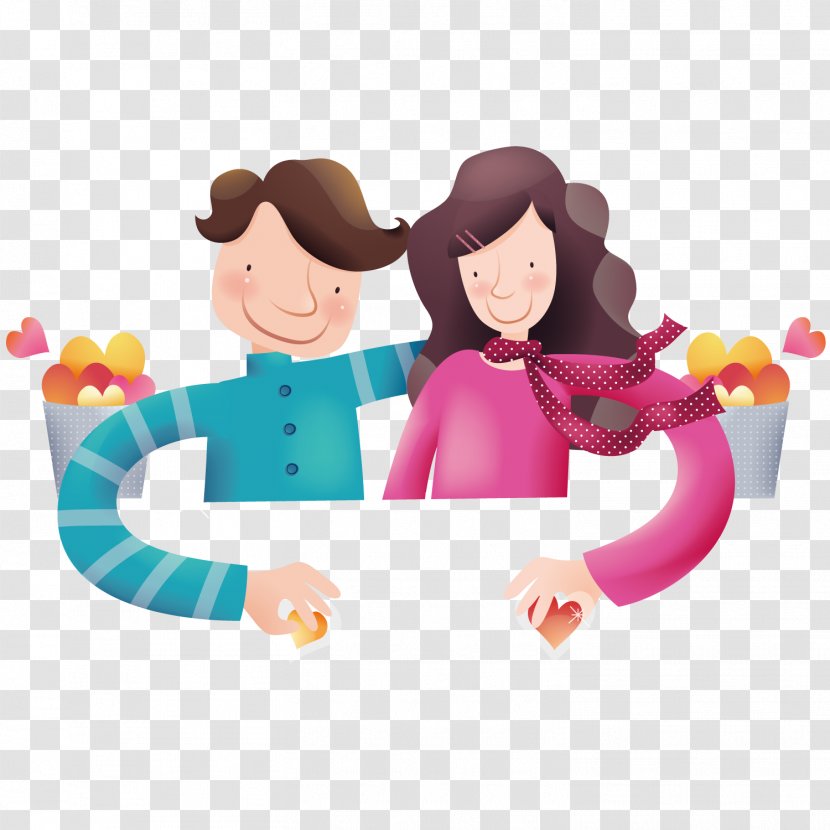 Drawing Cartoon - Valentine's Day Element Transparent PNG