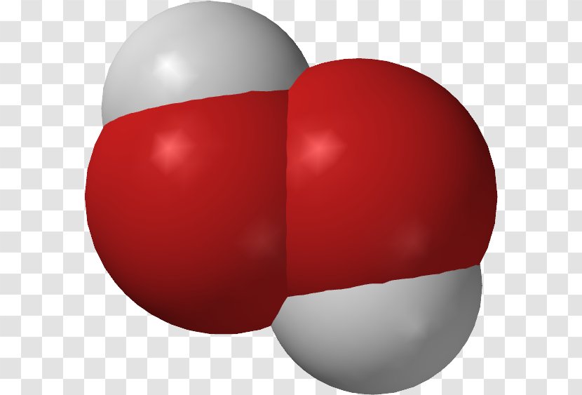 Hydrogen Peroxide Space-filling Model Molecular Molecule - Heart Transparent PNG