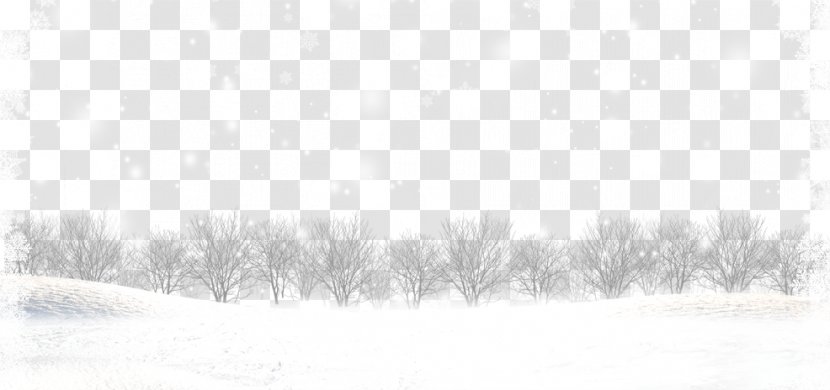 Black And White Brand Pattern - Snowflake Border Transparent PNG