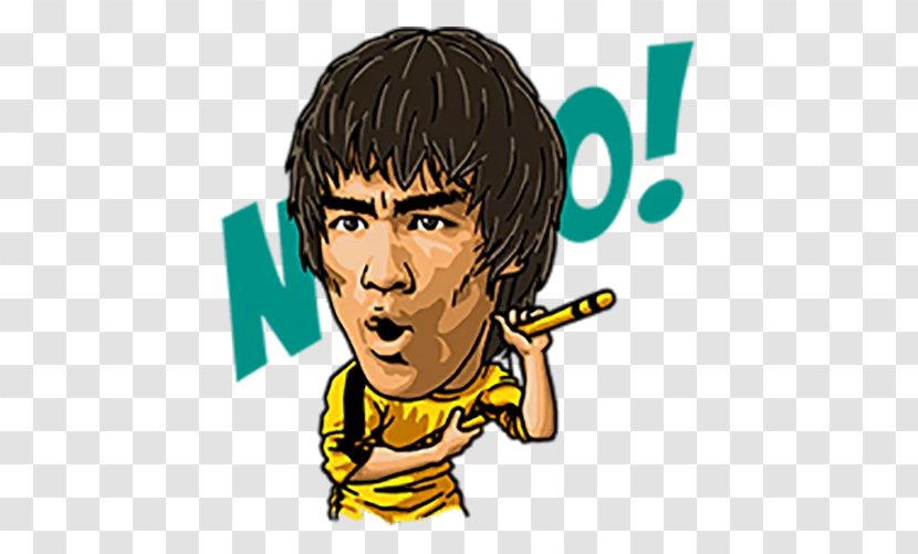 Bruce Lee WhatsApp Emoji Emoticon Facebook - Face Transparent PNG