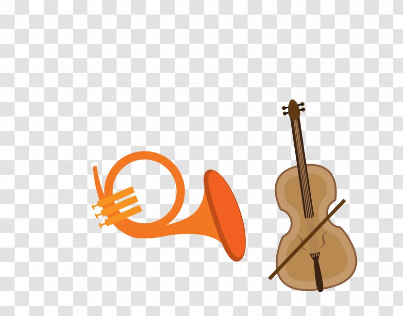 Cartoon Musical Instrument Guitar - Heart - Vector Color Violin Saxophone Transparent PNG