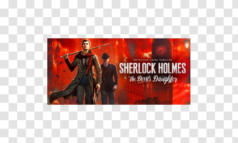 Sherlock Holmes: The Devil's Daughter Crimes & Punishments Video Game Bigben Interactive - Action Figure - Holmes Transparent PNG