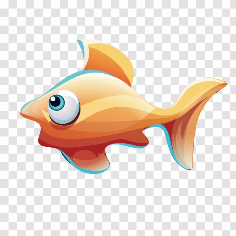 Cartoon Yellow U6d45u9ec4u8272 Clip Art - Marine Biology - Pale Fish Transparent PNG