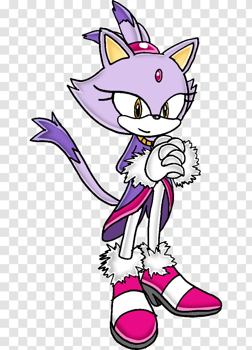 Sonic Generations The Hedgehog Rush Amy Rose Blaze Cat - Watercolor Transparent PNG