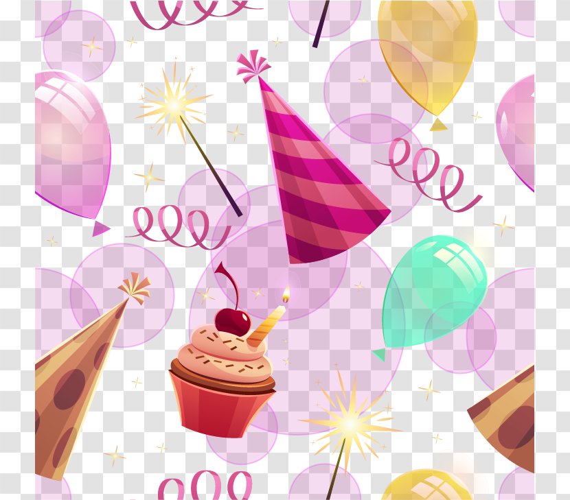 Birthday Euclidean Vector Clip Art - Food - Creative Background Material Transparent PNG