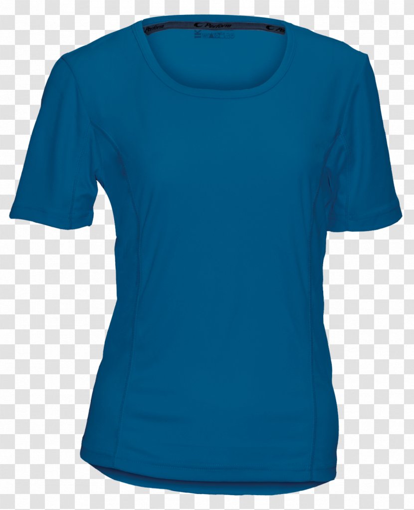 Sleeve T-shirt Shoulder Turquoise - Neck Transparent PNG