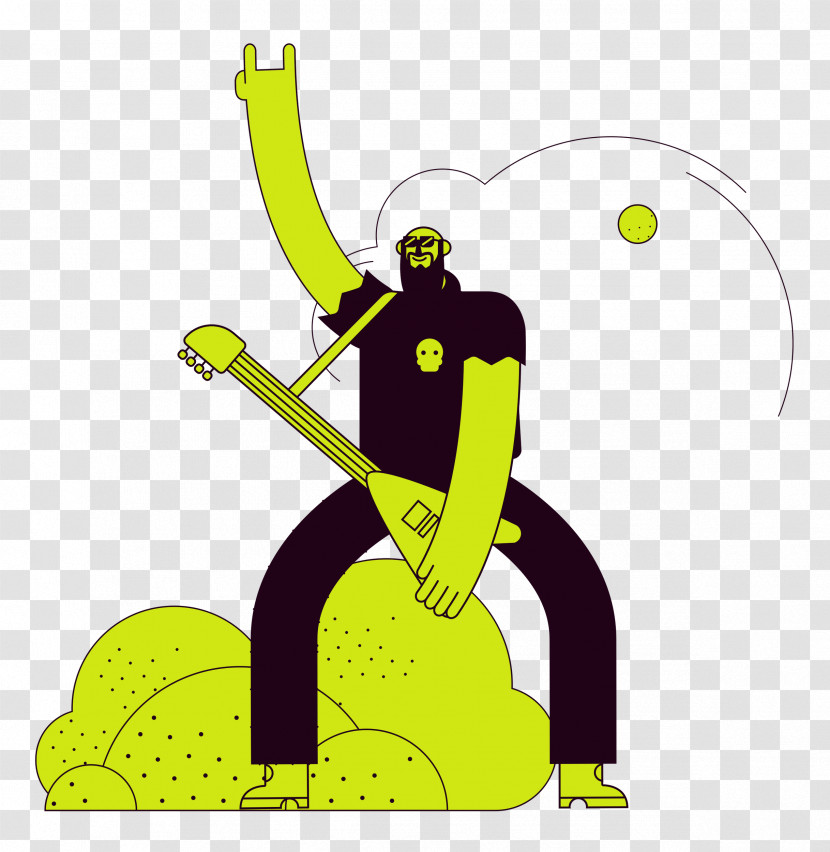 Cartoon Character Yellow Meter Line Transparent PNG