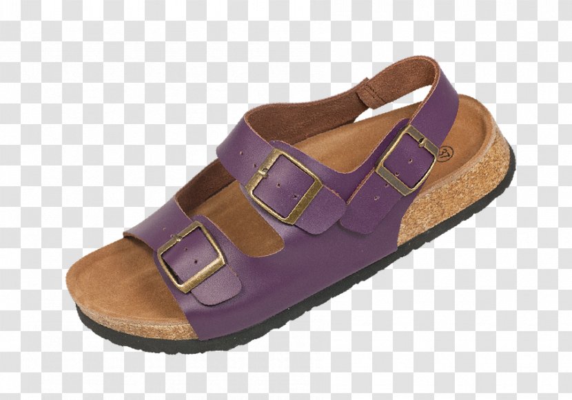 Slide Sandal Shoe Walking - Brown Transparent PNG