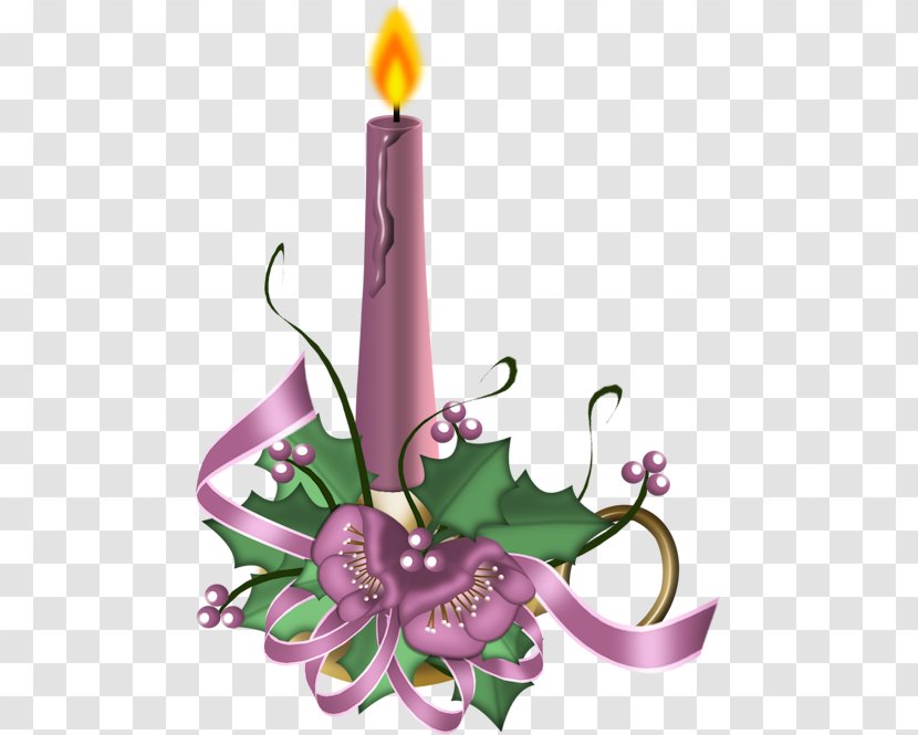 Christmas Candle Clip Art - Plant Transparent PNG