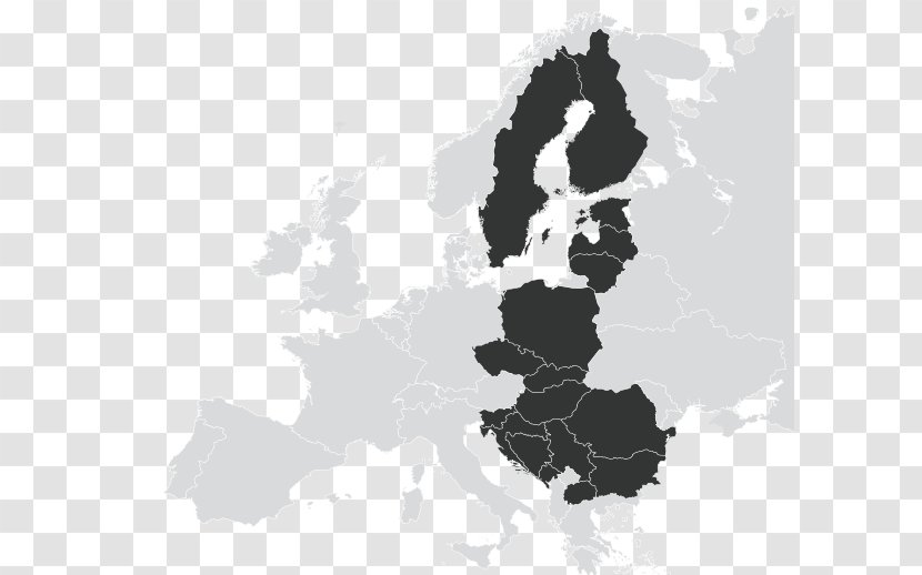 European Union Royalty-free - Black And White - Map Transparent PNG