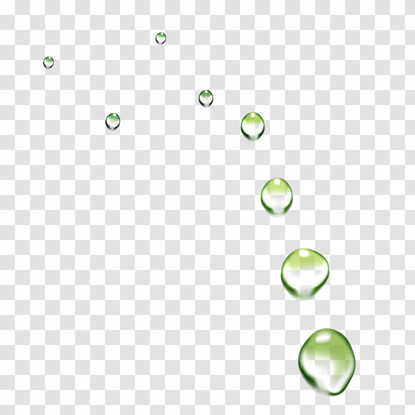 Drop Water Green - Tree Drops Of Transparent PNG