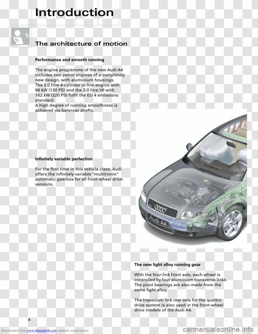 Audi A6 Car 2001 A4 S8 Transparent PNG