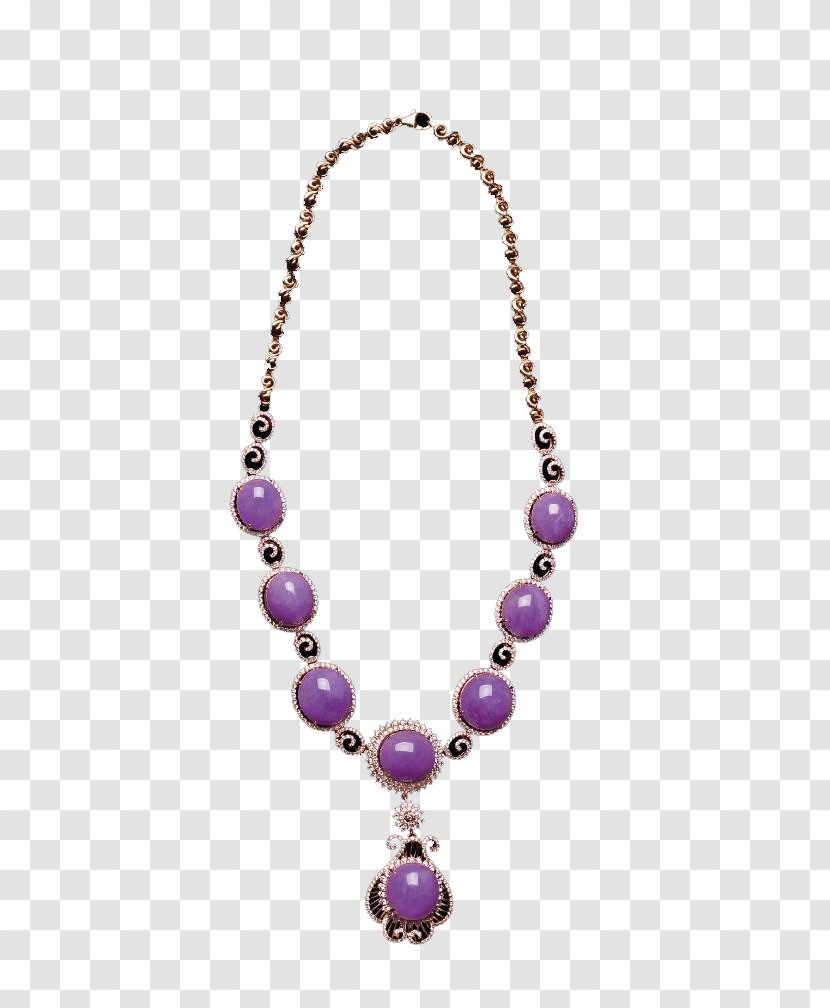 Pearl Necklace Amethyst - Poster Transparent PNG