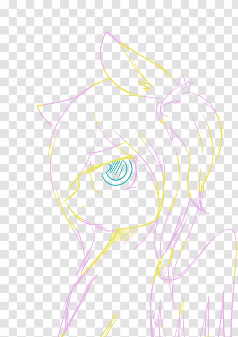 Graphic Design Drawing Sketch - Cartoon - Pony Tail Transparent PNG