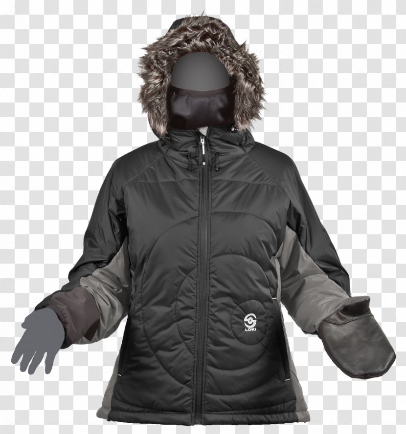 Jacket PrimaLoft Coat Glove Outerwear - Polar Fleece - Winter Transparent PNG