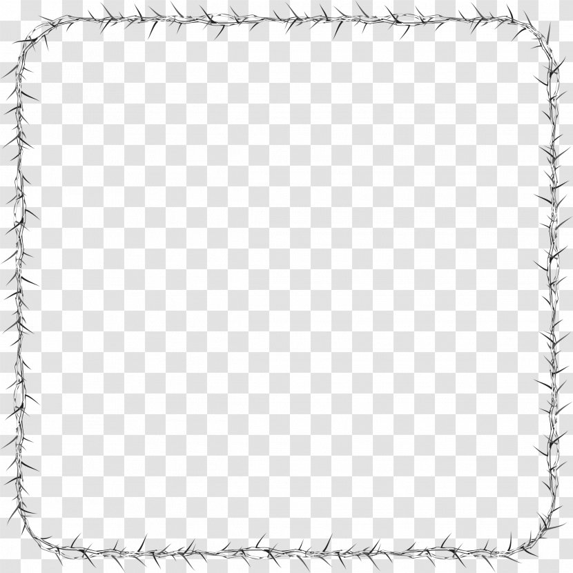 Picture Frames Thorns, Spines, And Prickles Square Clip Art - Crown Of Thorns - Love Frame Transparent PNG