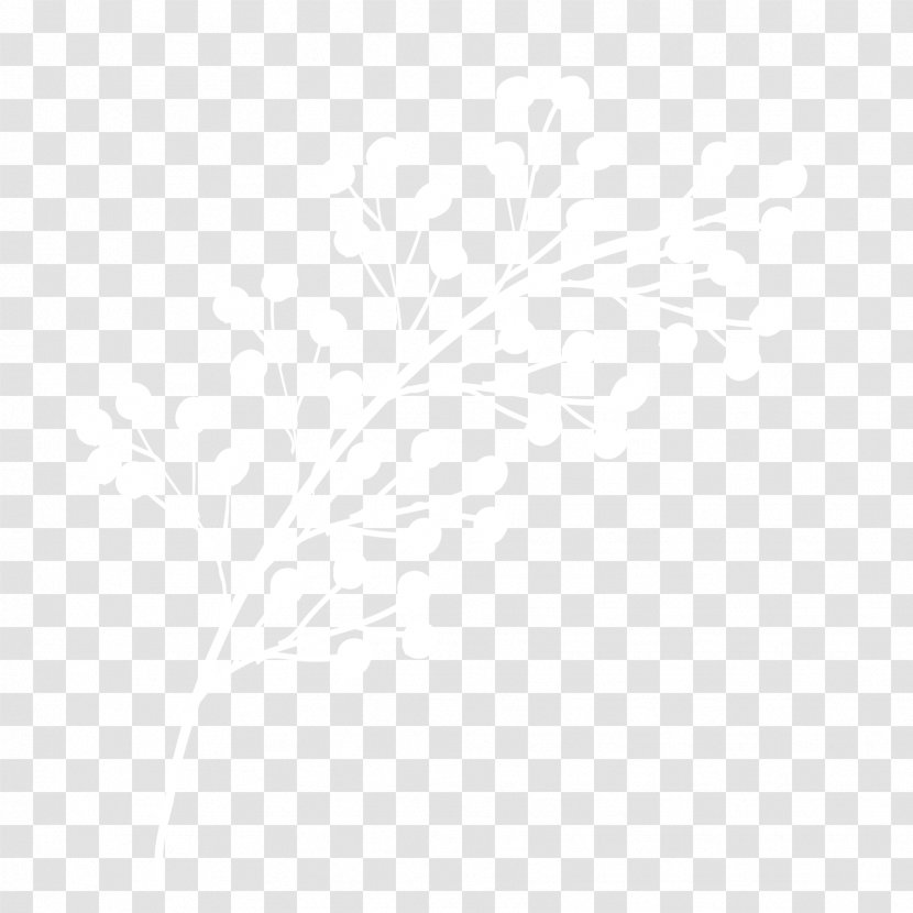 White Black Pattern - Point - Hand-painted Plants Transparent PNG